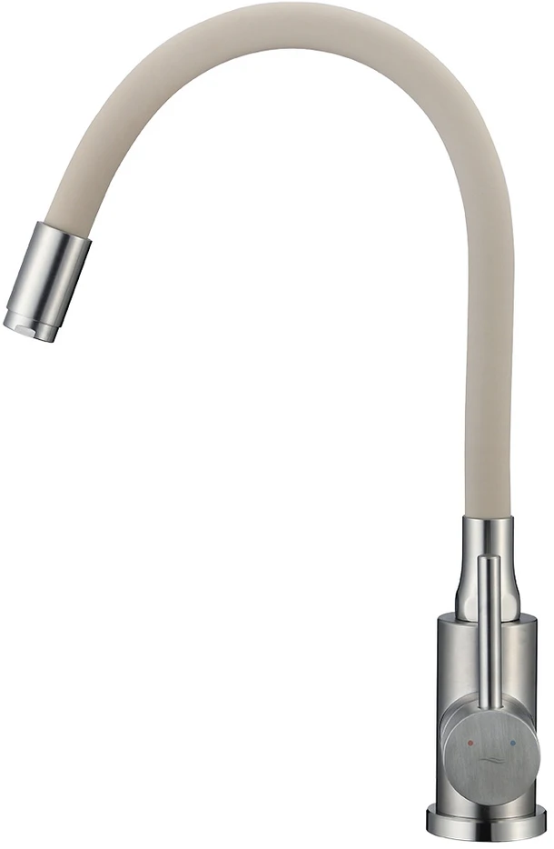 Virtuvinis maišytuvas Kuchinox NAVIRA, B53_461A, Brushed steel/rusvai gelsvas