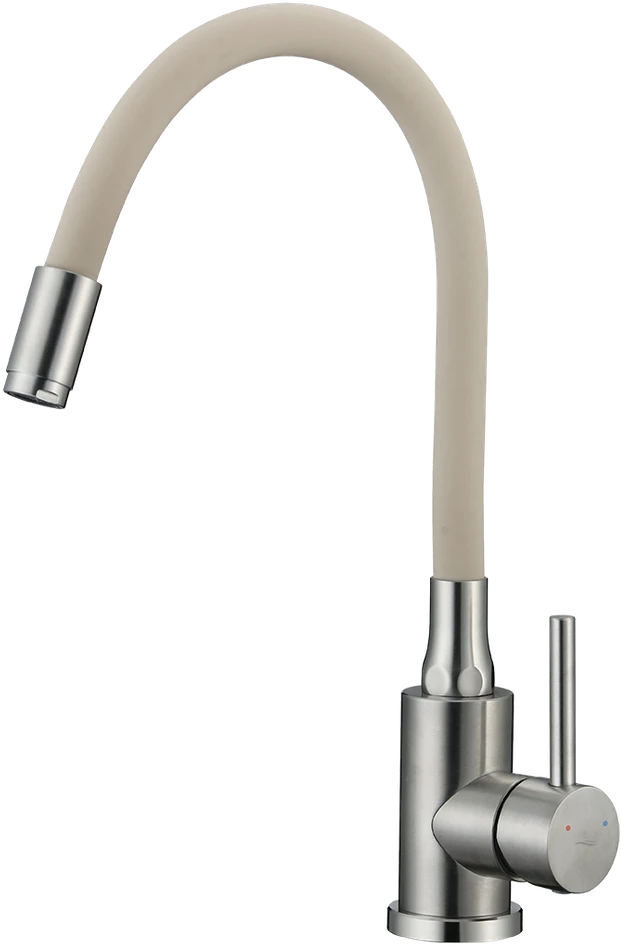 Virtuvinis maišytuvas Kuchinox NAVIRA, B53_461A, Brushed steel/rusvai gelsvas