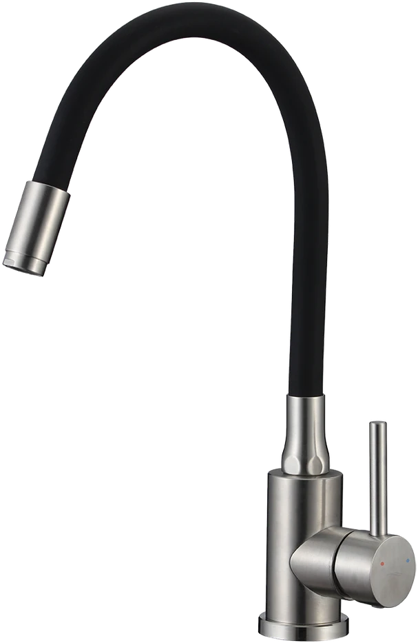 Virtuvinis maišytuvas Kuchinox NAVIRA, B53_761A, Brushed steel/Juodas