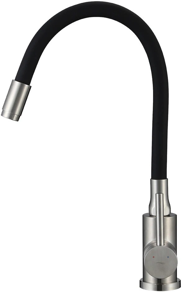 Virtuvinis maišytuvas Kuchinox NAVIRA, B53_761A, Brushed steel/Juodas