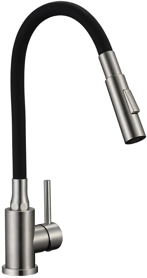 Virtuvinis maišytuvas Kuchinox VELIA, B52_762A, Brushed steel/Juodas