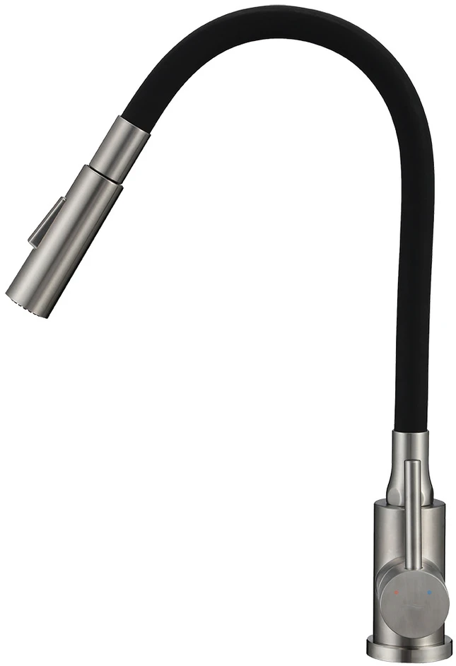 Virtuvinis maišytuvas Kuchinox VELIA, B52_762A, Brushed steel/Juodas
