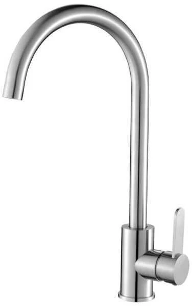 Virtuvinis maišytuvas Laveo Bona U BAB_268D, Brushed steel