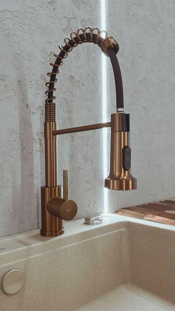 Virtuvinis maišytuvas REA Colin, Brushed Copper