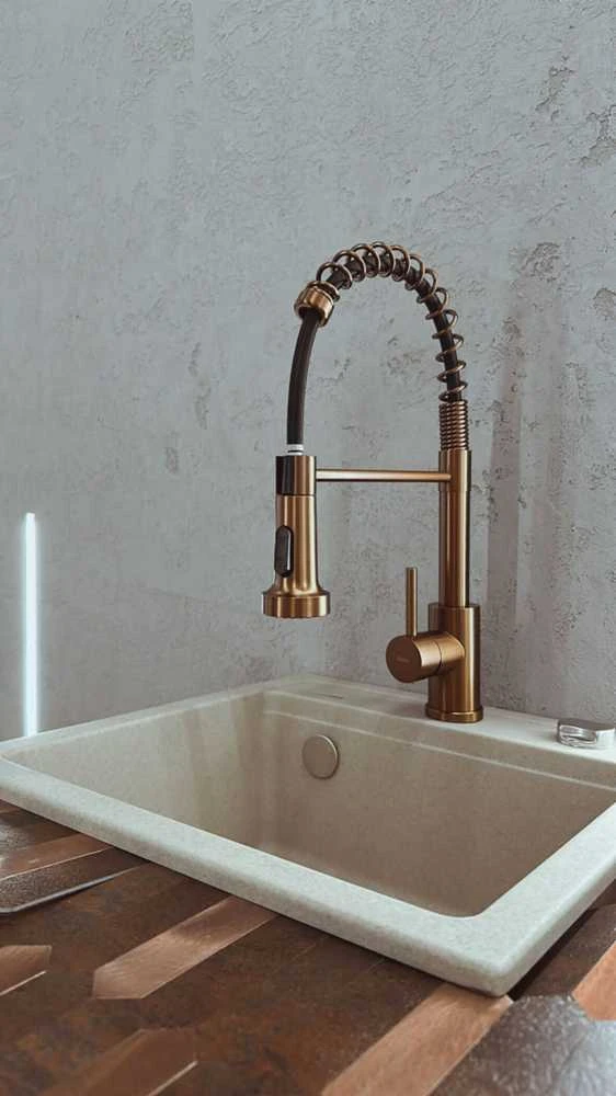 Virtuvinis maišytuvas REA Colin, Brushed Copper