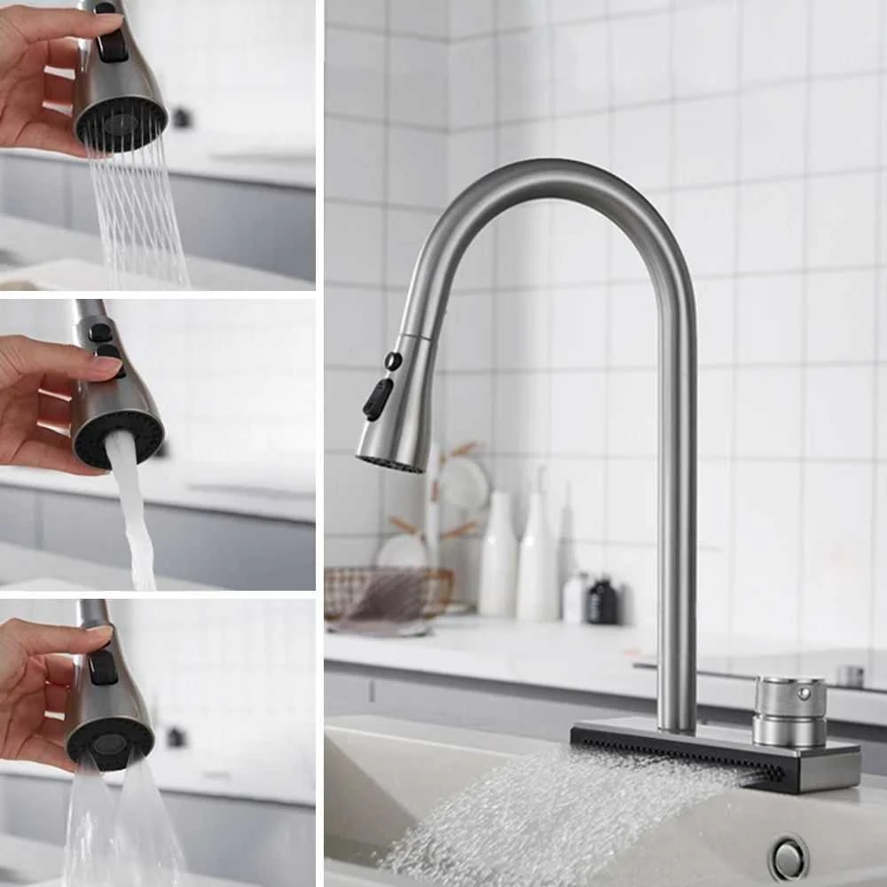 Virtuvinis maišytuvas REA Conor, Brushed Nickel