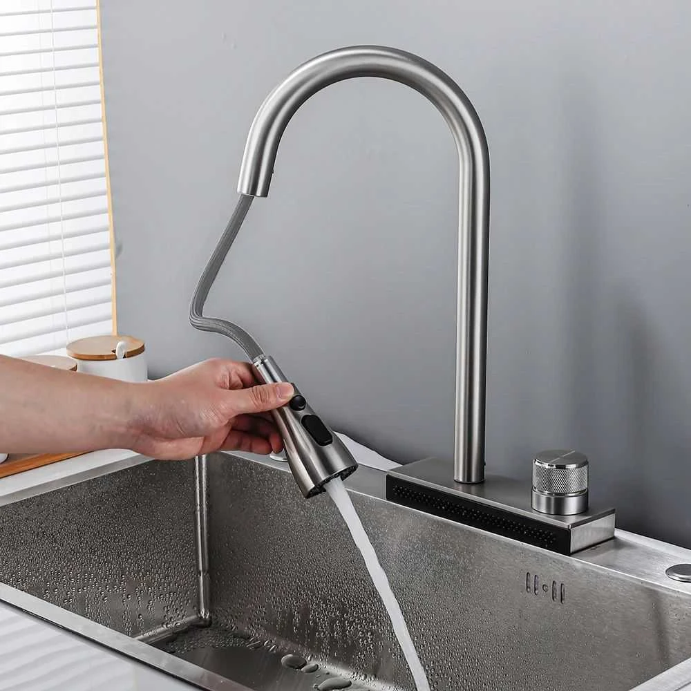 Virtuvinis maišytuvas REA Conor, Brushed Nickel