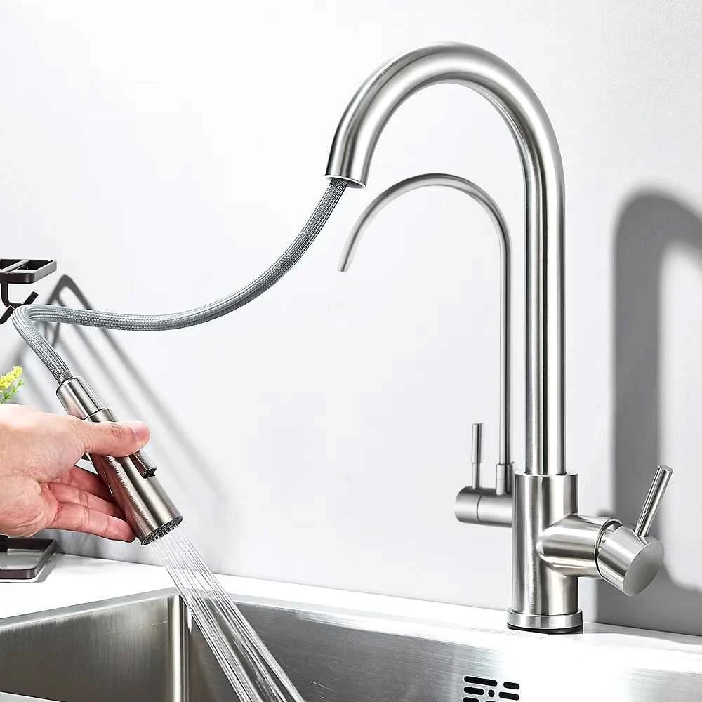 Virtuvinis maišytuvas Rea Eco Fresh, Brushed Nickel