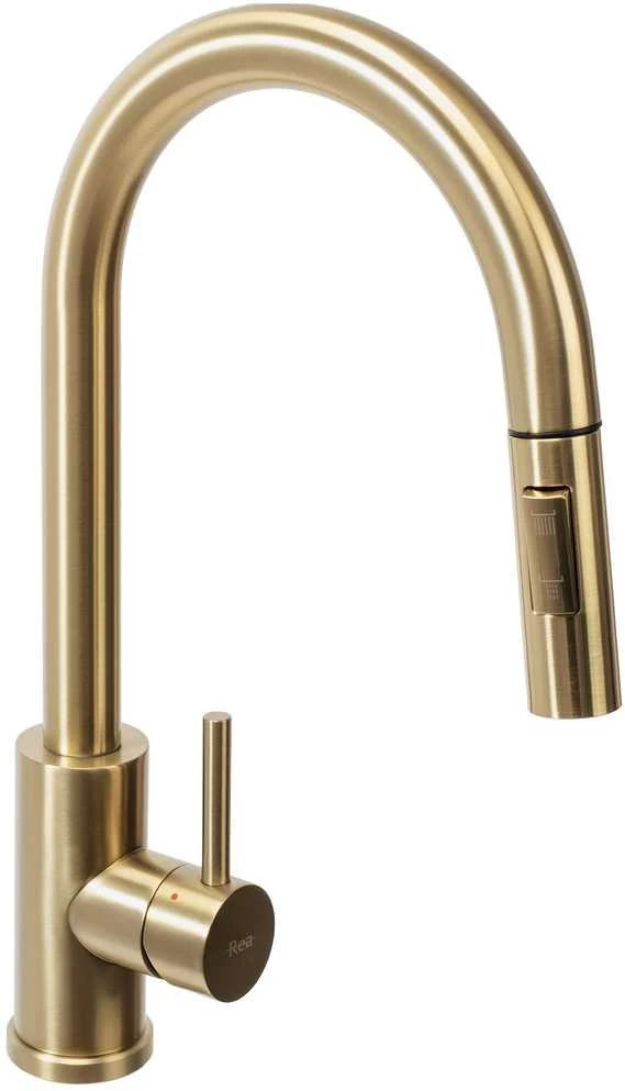 Virtuvinis maišytuvas Rea Fresh, Brushed Gold