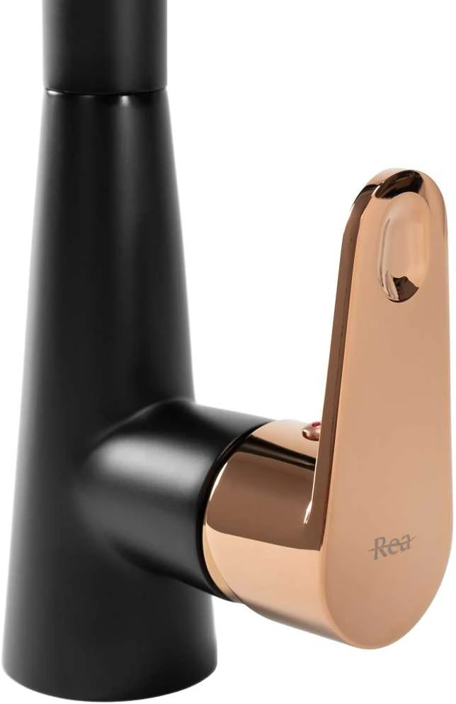 Virtuvinis maišytuvas Rea Mild, Juodas/Rose Gold
