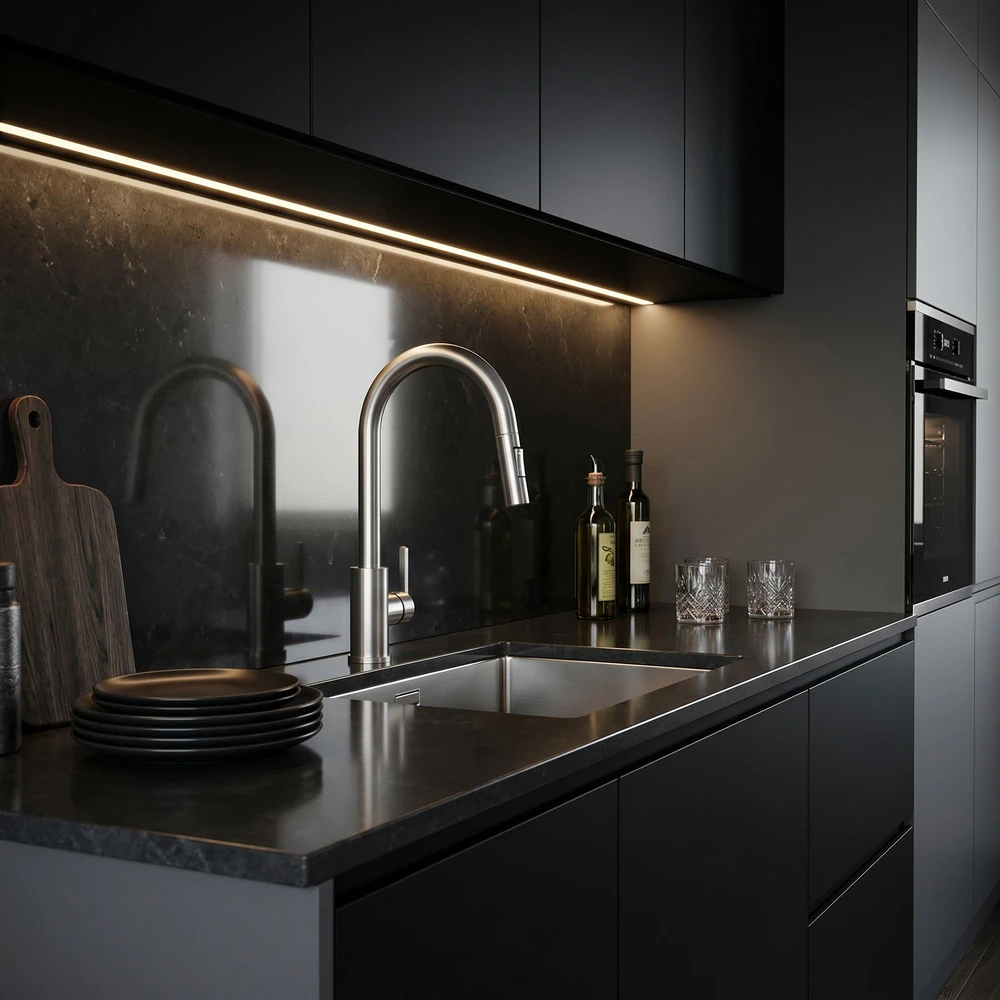 Virtuvinis maišytuvas REA Ontario, Brushed Nickel