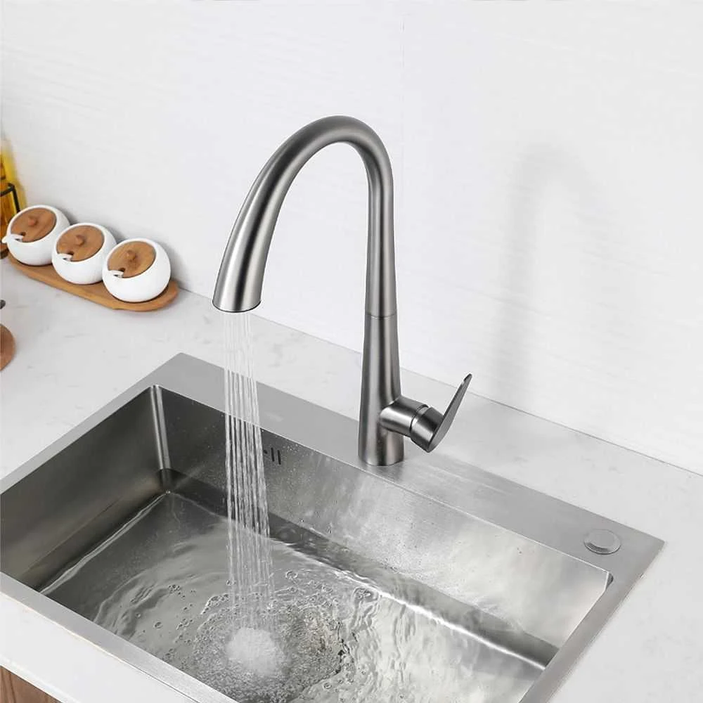 Virtuvinis maišytuvas REA Ross, Brushed Nickel Inox