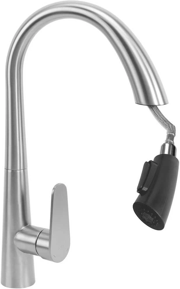 Virtuvinis maišytuvas REA Ross, Brushed Nickel Inox