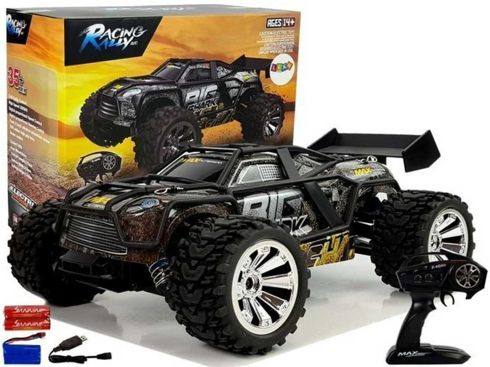 Visureigis su nuotolinio valdymo pultu, 1:18, rudas/geltonas