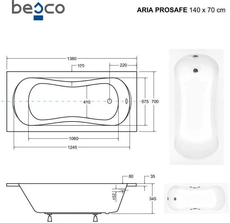 Vonia Besco Aria ProSafe, 140 x 70 cm