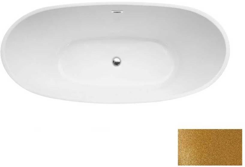Vonia Besco Ayla Glam Gold, 170 x 80 cm, su chrome sifonu