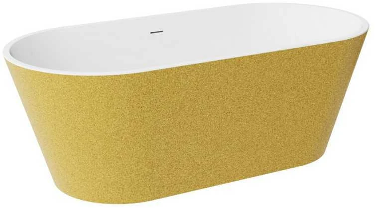 Vonia Besco Deeva Glam Gold, 150 x 75 cm, su chrome sifonu