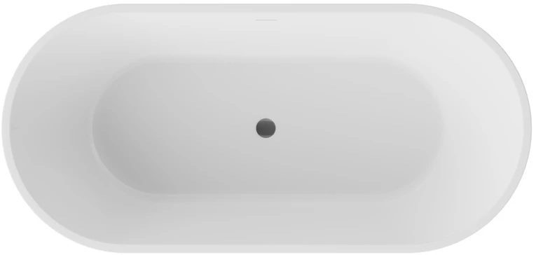 Vonia Besco Deeva Juodas&Baltas Matt, 160 x 75 cm, su gun metal dangteliu
