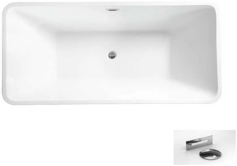 Vonia Besco Evita, 160 x 80 cm, su chrome sifonu