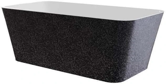 Vonia Besco Evita Glam Graphite, 160 x 80 cm, su chrome sifonu