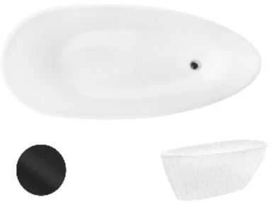 Vonia Besco Goya 170, su Klik-klak Juodas valomu iš viršaus
