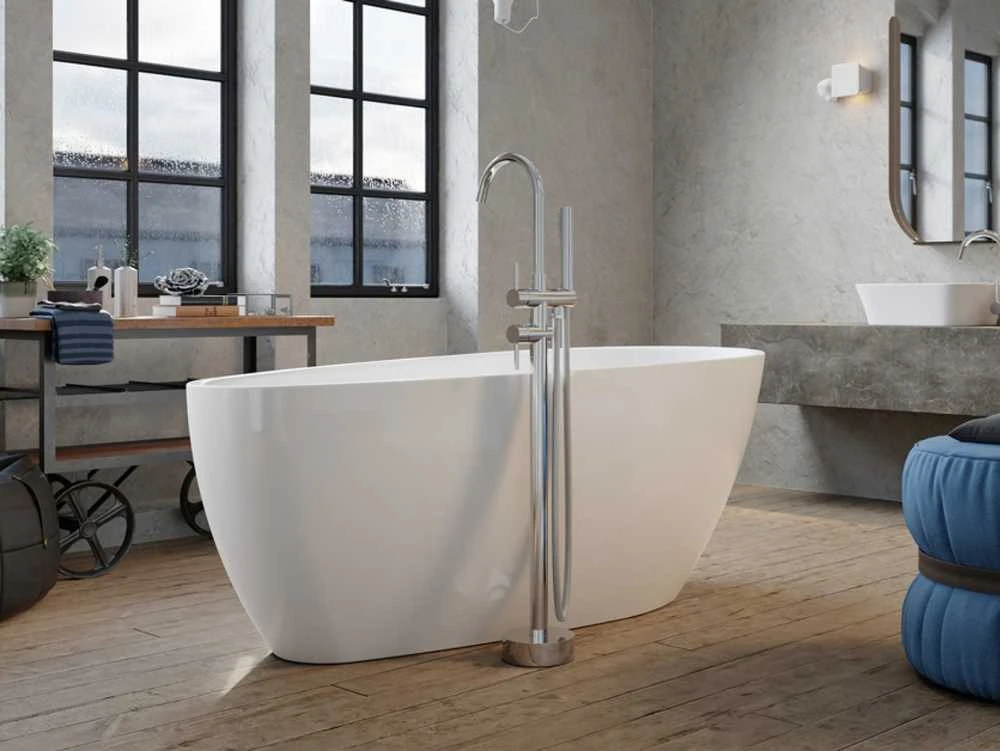 Vonia Besco Goya A-Line, 170 x 80 cm (sifonas su persipylimu chrome)