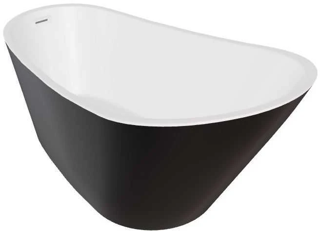 Vonia Besco Melody Juodas&Baltas Matt, 170 x 80 cm, su baltais dangteliais