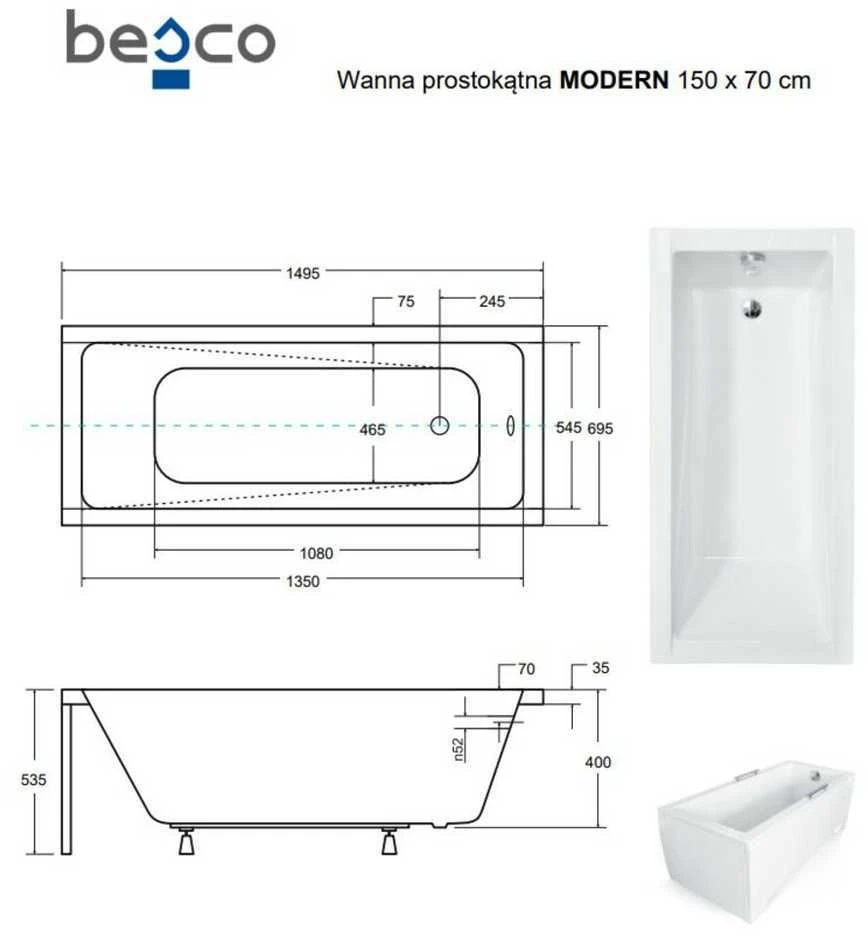 Vonia Besco Modern, 150 x 70 cm