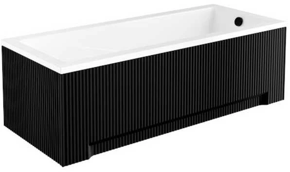 Vonia Besco Modern, 160 x 70 cm, su rifliuota juoda apdaila