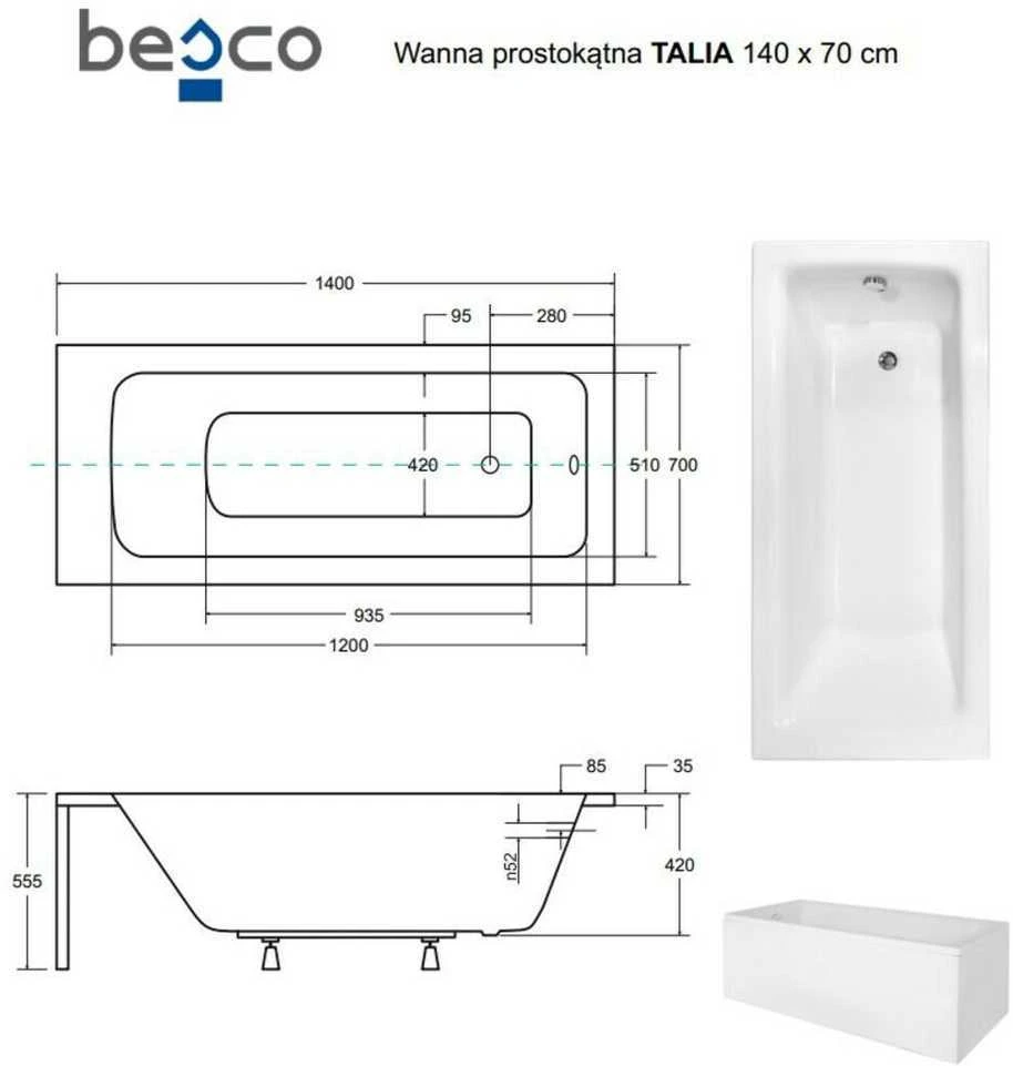 Vonia Besco Talia, 140 x 70 cm