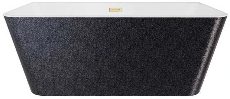 Vonia Besco Varya Glam Graphite, 150 x 75 cm, su auksiniais dangteliais