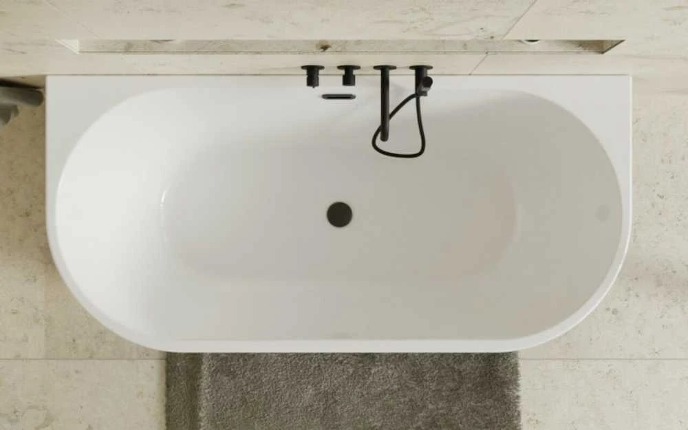 Vonia Besco Vica New B&W Matt 150, su Klik-klak Graphite su persipylimu slim