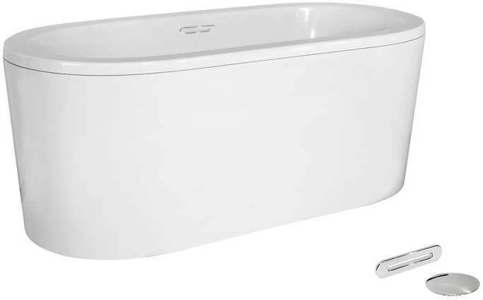 Vonia Besco Victoria, 160 x 75 cm, su sifonu su persipylimu slim chrome
