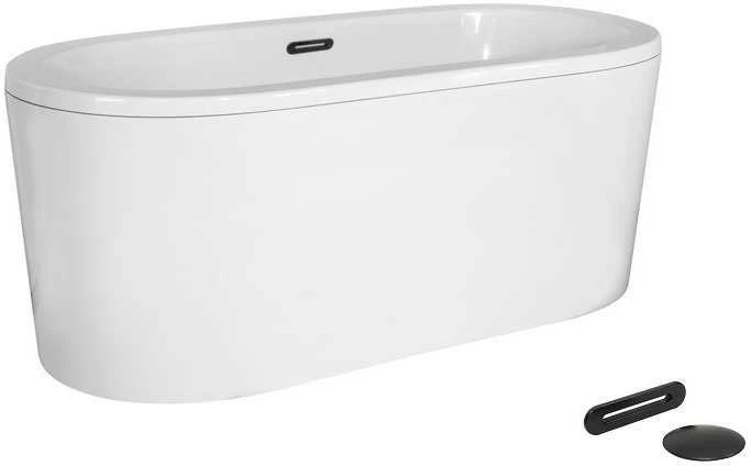 Vonia Besco Victoria, 185 x 83 cm, su sifonu su persipylimu slim juodu