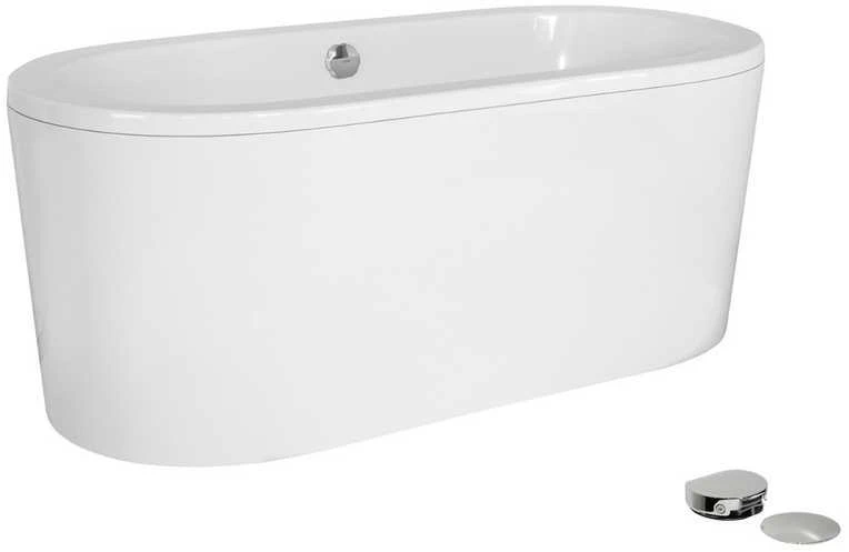 Vonia Besco Victoria, 185 x 83 cm, su sifonu su pripildymu chrome