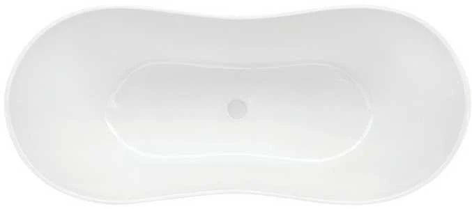 Vonia Besco Viya Juodas&Baltas 170, su Klik-klak Baltas valomu iš viršaus