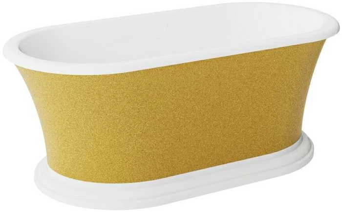 Vonia Besco Ziva Glam Gold, 160 x 75 cm, su klik-klak baltas valomu iš viršaus