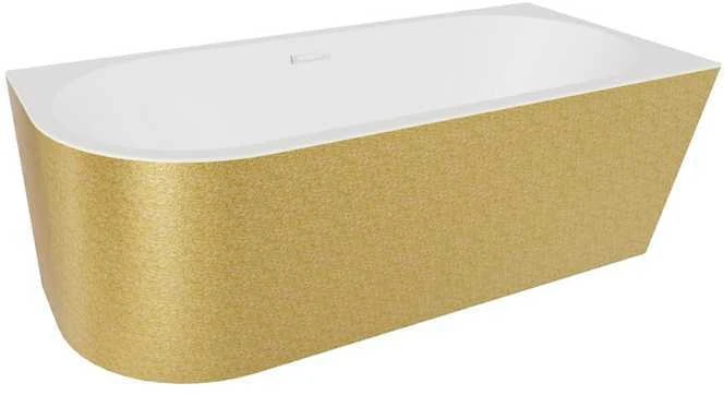 Vonia Besco Zoya Glam Gold, 150 x 75 cm, dešininė, su baltais dangteliais