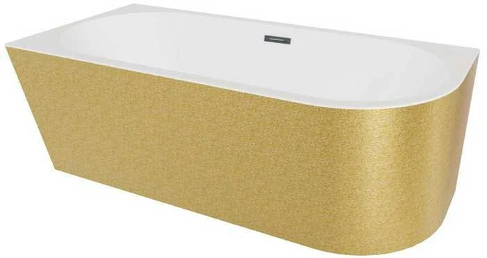 Vonia Besco Zoya Glam Gold, 170 x 80 cm, kairinė, su grafito spalvos dangteliais