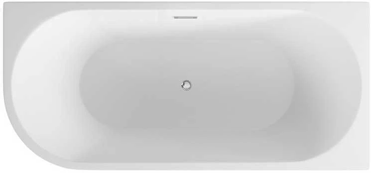 Vonia Besco Zoya Glam Graphite, 150 x 75 cm, dešininė, su chrome sifonu