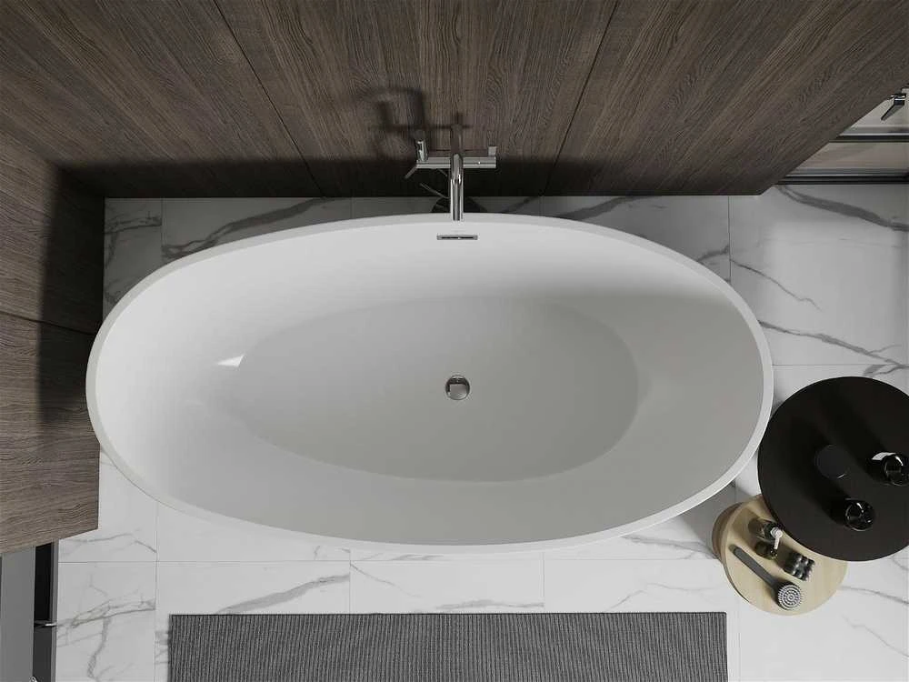 Vonia Mexen Bilbao, 180x90 cm, Baltas+Chrome