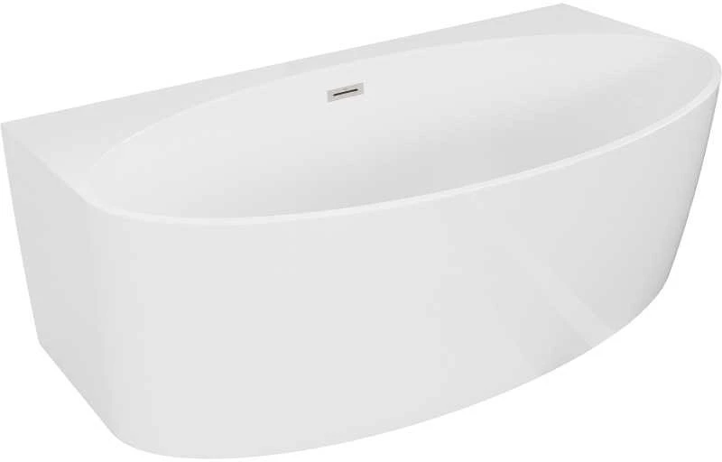 Vonia Mexen Bruna, 150 x 82 cm, Baltas + Brushed nickel persipylimas