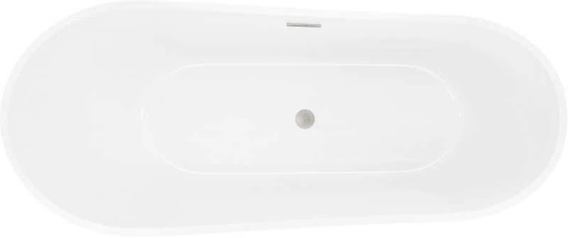 Vonia Mexen Dora, 150 x 75 cm, Baltas + Brushed nickel persipylimas
