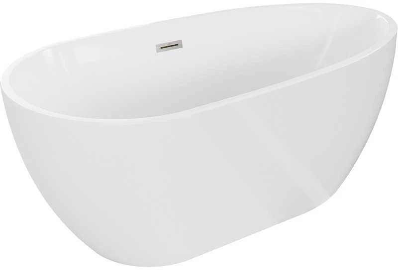 Vonia Mexen Eos, 150 x 75 cm, Baltas + Brushed nickel persipylimas