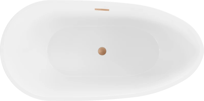 Vonia Mexen Eos, 170 x 75 cm, Baltas + Brushed copper persipylimas
