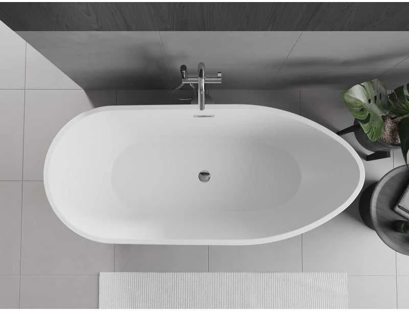 Vonia Mexen Eos, 170 x 75 cm, Baltas/Juodas + Chrome persipylimas