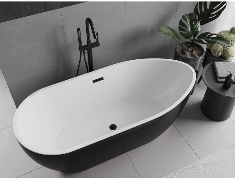 Vonia Mexen Eos, 170 x 75 cm, Baltas/Juodas + Juodas persipylimas