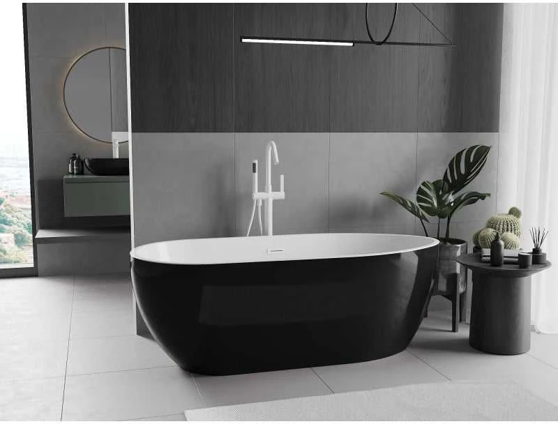 Vonia Mexen Eos, 170 x 75 cm, Baltas/Juodas + Baltas persipylimas