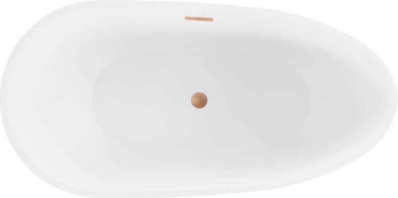 Vonia Mexen Eos, 170 x 75 cm, Baltas/Juodas + Brushed copper persipylimas