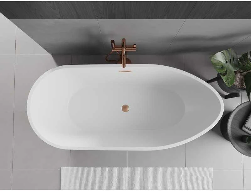 Vonia Mexen Eos, 170 x 75 cm, Baltas/Juodas + Brushed copper persipylimas